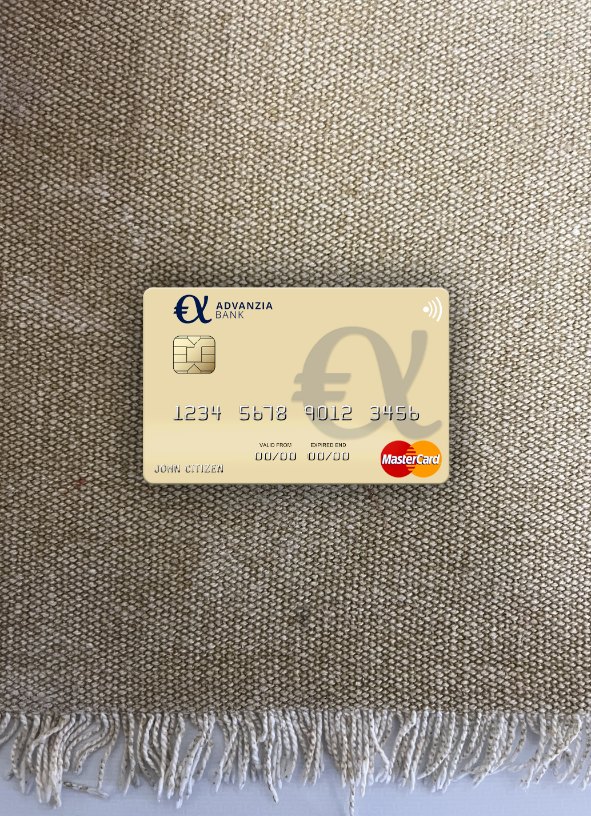 Download Luxembourg Advanzia Bank mastercard photolook front Photoshop template